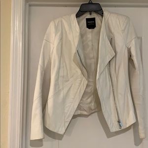 White leather jacket